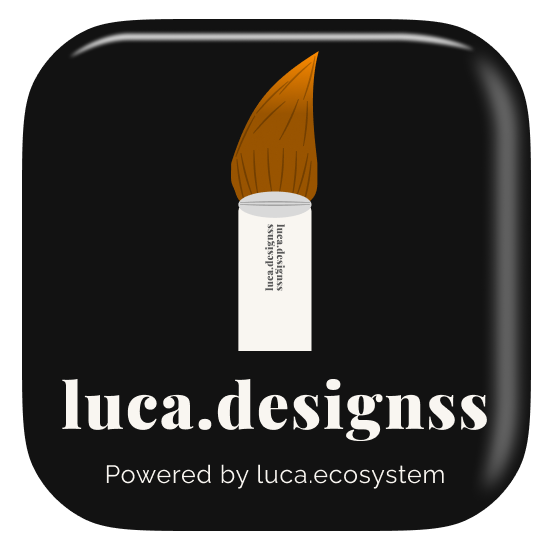 luca.designss premium design studio brand logo