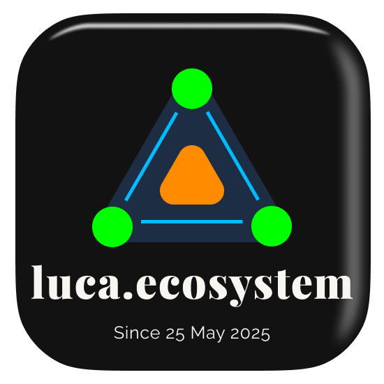 luca.ecosystem unified platform logo connecting all brands